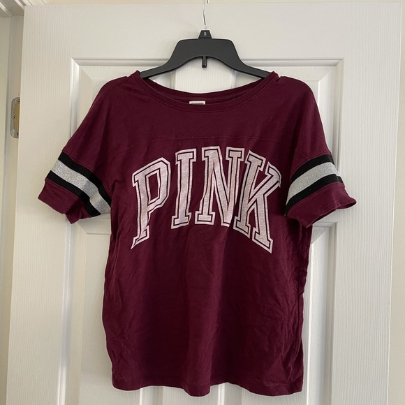 PINK tshirt (maroon) - Picture 1 of 1